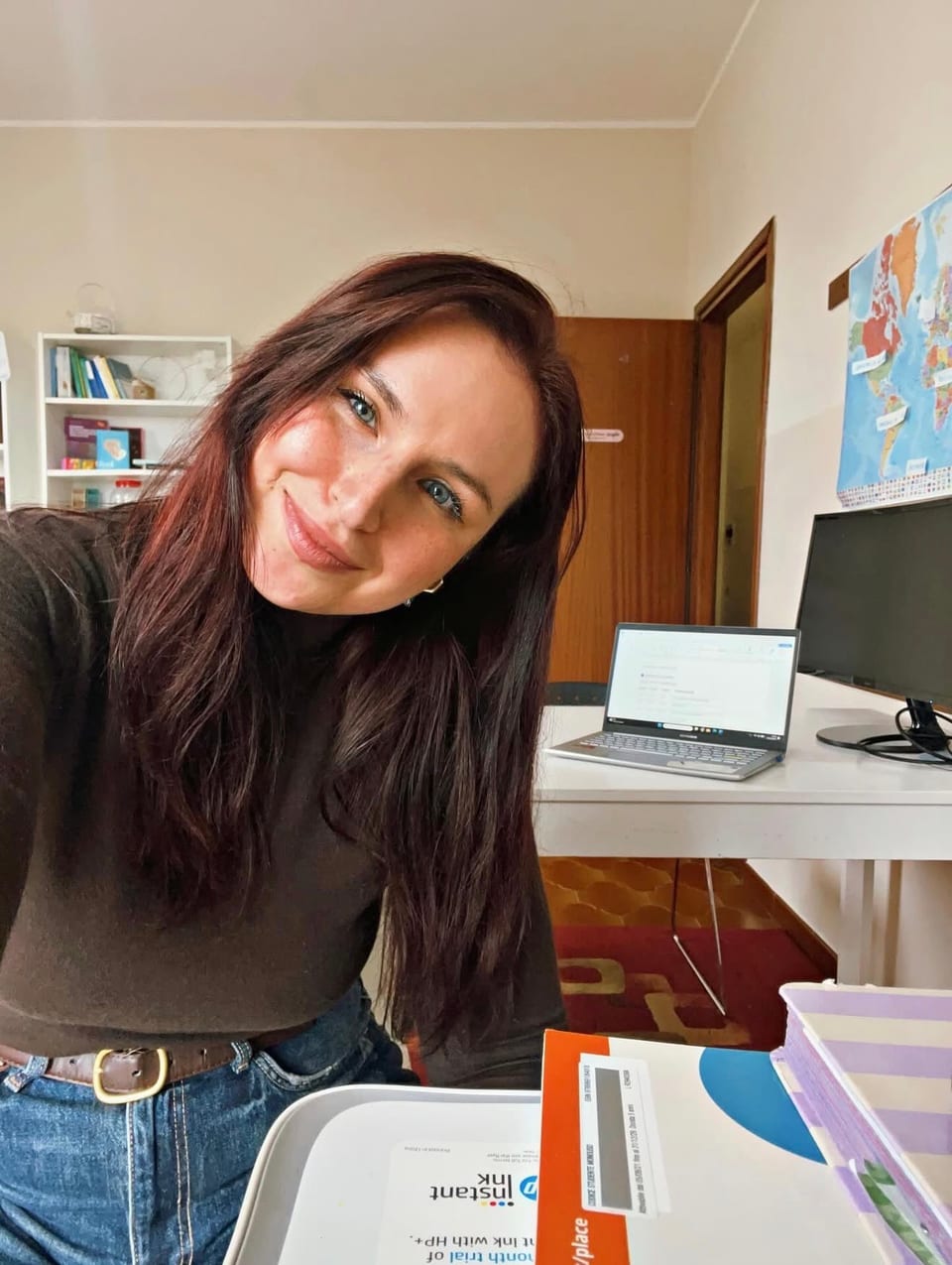 Chiara Quaglio nel suo studio